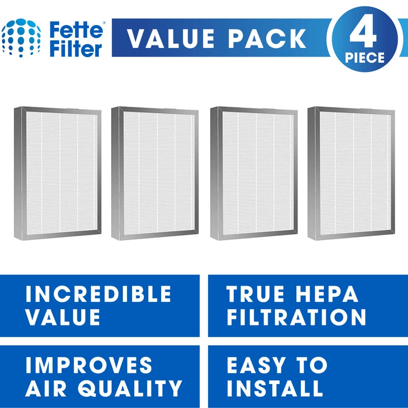 Fette Filter - Premium H13 True HEPA Replacement Filter Compatible with MA-25 Air Purifier with 3-in-1 filtration system. (Pack of 4) - Image 2